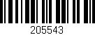 Código de barras (EAN, GTIN, SKU, ISBN): '205543'