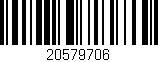 Código de barras (EAN, GTIN, SKU, ISBN): '20579706'
