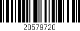 Código de barras (EAN, GTIN, SKU, ISBN): '20579720'
