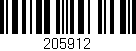 Código de barras (EAN, GTIN, SKU, ISBN): '205912'