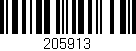Código de barras (EAN, GTIN, SKU, ISBN): '205913'