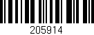Código de barras (EAN, GTIN, SKU, ISBN): '205914'