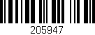 Código de barras (EAN, GTIN, SKU, ISBN): '205947'