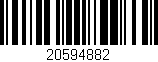 Código de barras (EAN, GTIN, SKU, ISBN): '20594882'