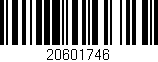 Código de barras (EAN, GTIN, SKU, ISBN): '20601746'