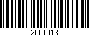 Código de barras (EAN, GTIN, SKU, ISBN): '2061013'