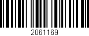 Código de barras (EAN, GTIN, SKU, ISBN): '2061169'