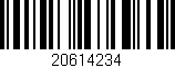 Código de barras (EAN, GTIN, SKU, ISBN): '20614234'