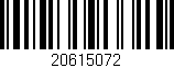 Código de barras (EAN, GTIN, SKU, ISBN): '20615072'