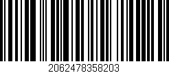 Código de barras (EAN, GTIN, SKU, ISBN): '2062478358203'