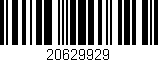 Código de barras (EAN, GTIN, SKU, ISBN): '20629929'