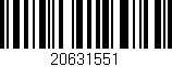 Código de barras (EAN, GTIN, SKU, ISBN): '20631551'