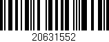 Código de barras (EAN, GTIN, SKU, ISBN): '20631552'