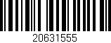Código de barras (EAN, GTIN, SKU, ISBN): '20631555'