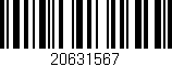 Código de barras (EAN, GTIN, SKU, ISBN): '20631567'