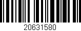 Código de barras (EAN, GTIN, SKU, ISBN): '20631580'