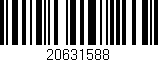 Código de barras (EAN, GTIN, SKU, ISBN): '20631588'
