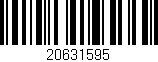 Código de barras (EAN, GTIN, SKU, ISBN): '20631595'