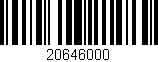 Código de barras (EAN, GTIN, SKU, ISBN): '20646000'