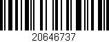 Código de barras (EAN, GTIN, SKU, ISBN): '20646737'