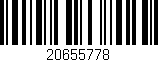 Código de barras (EAN, GTIN, SKU, ISBN): '20655778'