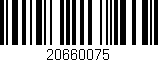 Código de barras (EAN, GTIN, SKU, ISBN): '20660075'