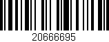 Código de barras (EAN, GTIN, SKU, ISBN): '20666695'