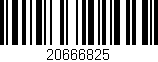 Código de barras (EAN, GTIN, SKU, ISBN): '20666825'
