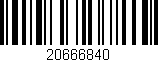 Código de barras (EAN, GTIN, SKU, ISBN): '20666840'