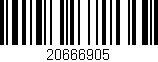 Código de barras (EAN, GTIN, SKU, ISBN): '20666905'