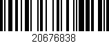Código de barras (EAN, GTIN, SKU, ISBN): '20676838'
