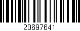 Código de barras (EAN, GTIN, SKU, ISBN): '20697641'