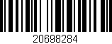 Código de barras (EAN, GTIN, SKU, ISBN): '20698284'