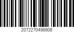 Código de barras (EAN, GTIN, SKU, ISBN): '2072270498908'