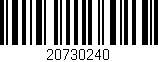 Código de barras (EAN, GTIN, SKU, ISBN): '20730240'