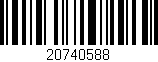 Código de barras (EAN, GTIN, SKU, ISBN): '20740588'