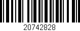 Código de barras (EAN, GTIN, SKU, ISBN): '20742828'