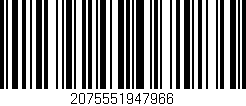 Código de barras (EAN, GTIN, SKU, ISBN): '2075551947966'