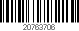 Código de barras (EAN, GTIN, SKU, ISBN): '20763706'