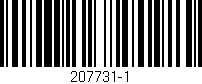 Código de barras (EAN, GTIN, SKU, ISBN): '207731-1'