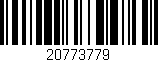 Código de barras (EAN, GTIN, SKU, ISBN): '20773779'