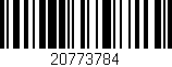 Código de barras (EAN, GTIN, SKU, ISBN): '20773784'