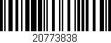 Código de barras (EAN, GTIN, SKU, ISBN): '20773838'