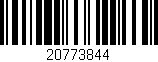 Código de barras (EAN, GTIN, SKU, ISBN): '20773844'