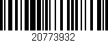Código de barras (EAN, GTIN, SKU, ISBN): '20773932'