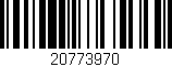 Código de barras (EAN, GTIN, SKU, ISBN): '20773970'