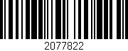 Código de barras (EAN, GTIN, SKU, ISBN): '2077822'