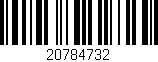 Código de barras (EAN, GTIN, SKU, ISBN): '20784732'