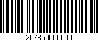 Código de barras (EAN, GTIN, SKU, ISBN): '207850000000'