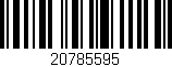 Código de barras (EAN, GTIN, SKU, ISBN): '20785595'